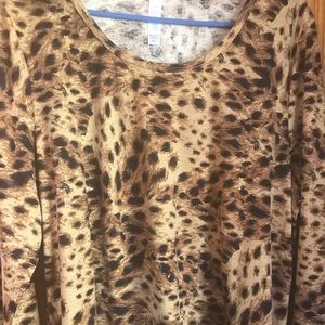 Lularoe Lynnae Leopard print top. Never worn.